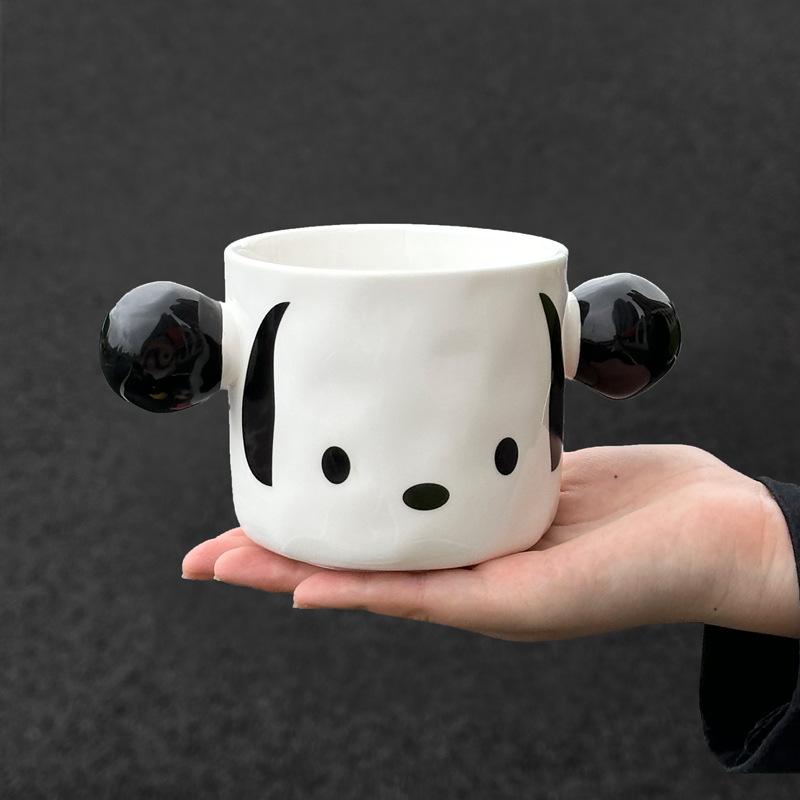 

Милая и милая керамическая кружка Pacha dog с крышкой, сувенир для девушки, подарочная коробка для мальчиков и девочек, подарки на день рождения 401-500ml