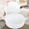 Chicken-shaped Egg Boiler, 4 Pieces, Boiled Egg Maker, Microwave-safe, Egg Steamer, Steamer for Hard-boiled Eggs, Chicken-shaped Egg Cooker, Boil-in-t