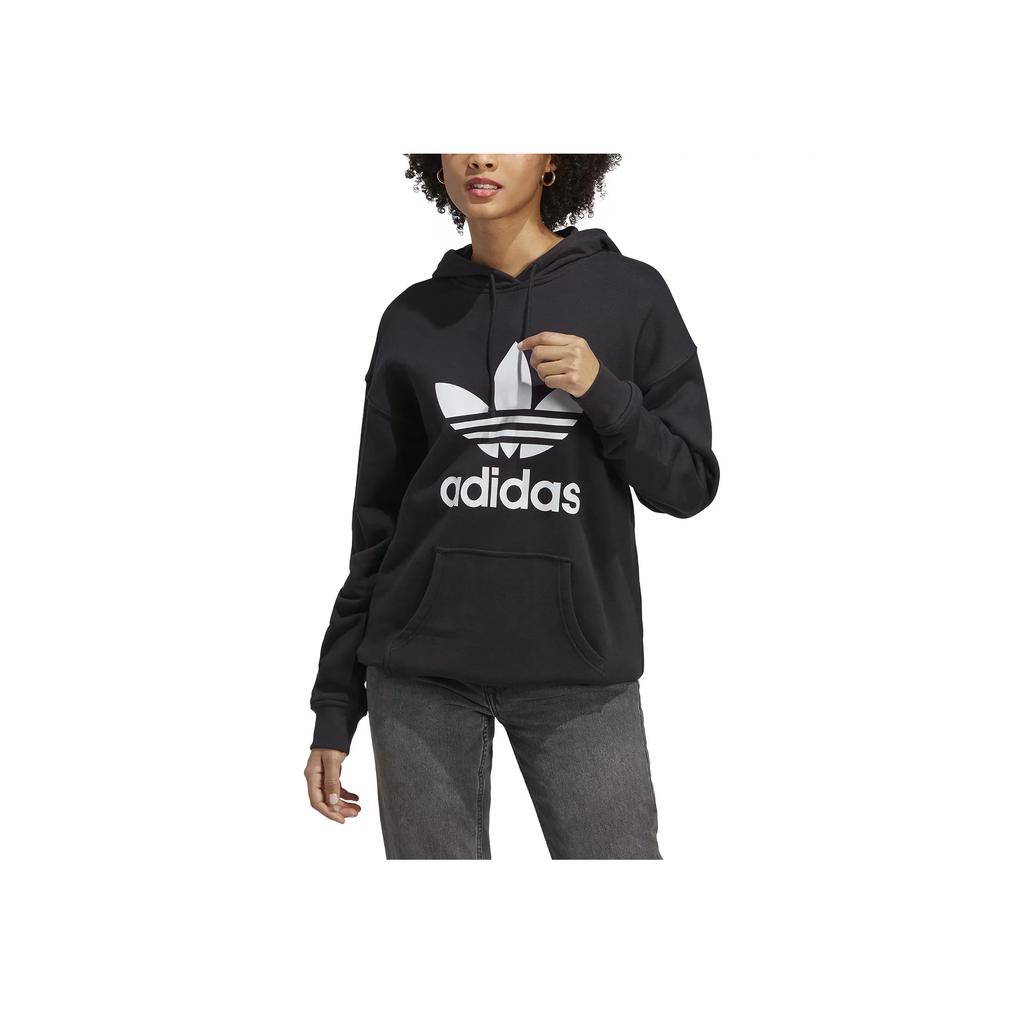 Adidas Originals Adicolor Pullover Sports Hoodie Unisex Hoodies Black FM3307