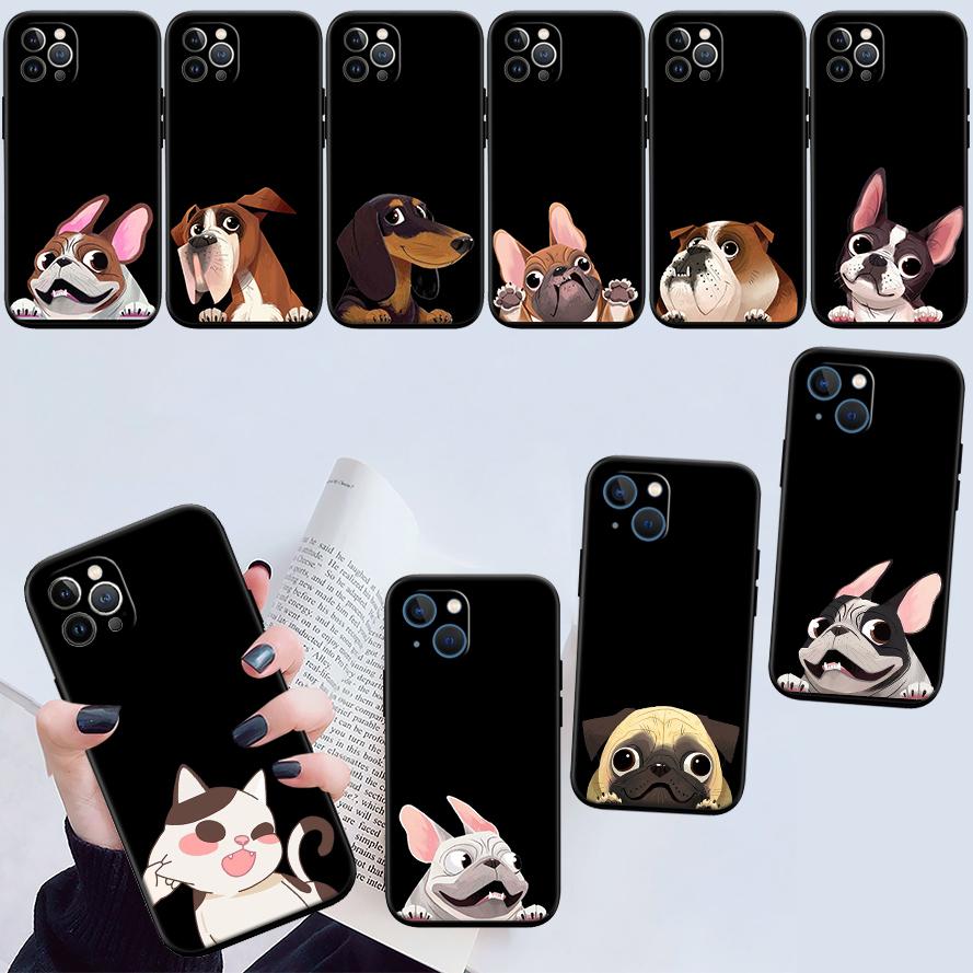 UP24 Cute Pug Dog Bull corgi Phone Case for Samsung Galaxy S20 S21 S22 Ultra FE + Plus A21S A22 A24 A25 A26 A30 A30S A31