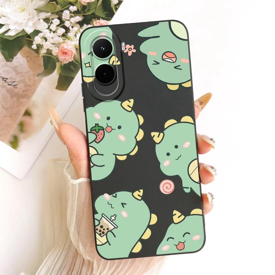 For Xiaomi Poco M7 4G Case Cute Dinosaur Astronaut Painted Cover Soft Silicone Phone Case For Xiaomi Poco M7 Plus M7Plus 5G Bags