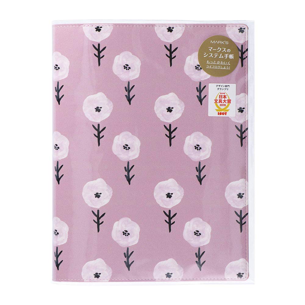 Marks System Planner A5 Standard Size Binder with Trial Pattern 2 Flower Refills, ODR-DC11-A
