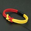 New Design Men Woven Cord Bracelet Classic Colorblock Knotted Wristband Office Casual Daily Jewelry 2 Size Options Grade A Rope