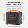 NEWSMY S1210 1200W 1102.5Wh Portable Power Station, LiFeMnPo4 Battery, 1.2 Hours Quick Charge, PD100W Output
