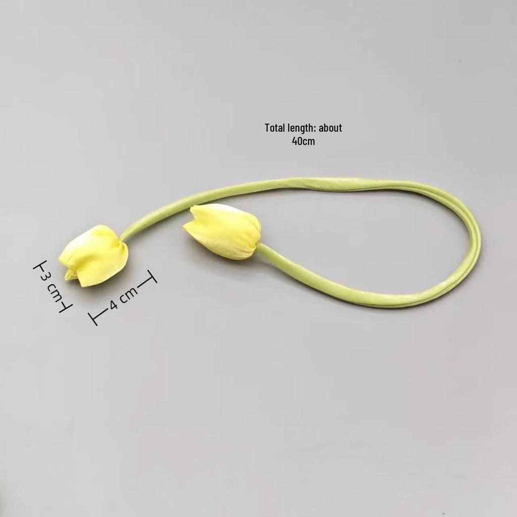 Langes Band Doppelseitig Blütenknospe Tulpe DIY Ornamente Kopfschmuck & Vorhang Zubehör