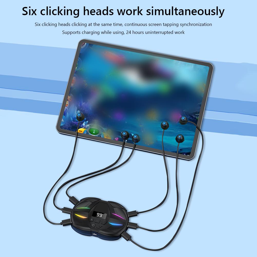 Handy-Bildschirm Auto-Clicker Einstellbarer Finger-Klick-Simulator Bildschirm-Clicker für Spiele Live-Übertragungen Deal-Belohnungsaufgaben