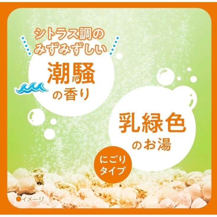 2-type set Kiki-yu Carbonated Bath Additive Clay Baking Soda Steam Scent 360g + Salt Ocean Breeze