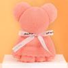 Pineapple Grid Towel Bear Shape - Wedding & Festival Gift
