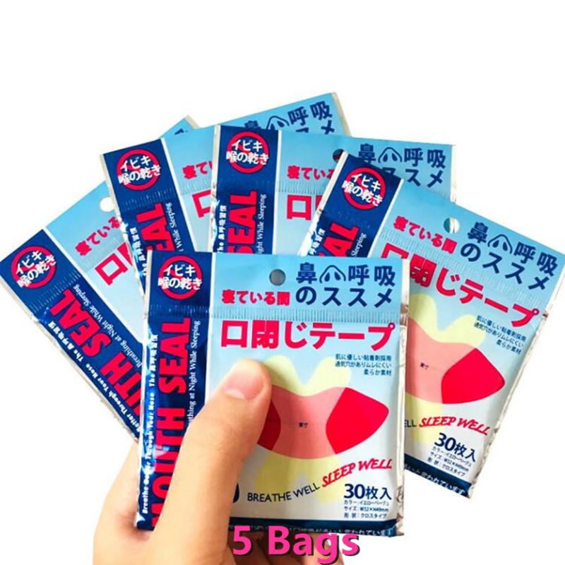 30/150Pcs Anti Snoring Mouth Tape Sleep Strip Less Mouth Breathing Instant Snoring Relief for Better Nose Breathing