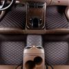 5 PCS PU Leather Car Floor Mats Waterproof and Dustproof Car Floor Mats Set Protective Mats Fashionable Car Interior Accessories