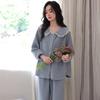 Coral Fleece Pajamas Women'S Autumn And Winter Fleece Thickened Flannel Cute Winter Loungewear Set