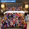 Collage di Personaggi Fnaf 3 Pezzi Gruppo Musicale K-pop Set Biancheria da Letto, Ideale per Camera da Letto, Dormitorio, Include Copripiumino E 2 Federe, Regali per Fan