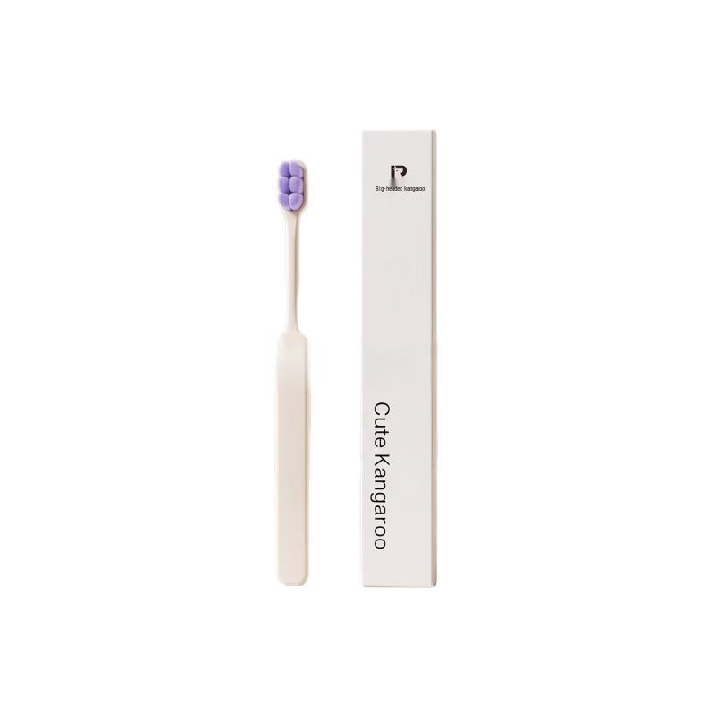 Kangaroo Big Head Soft Bristle Toothbrush бежевый