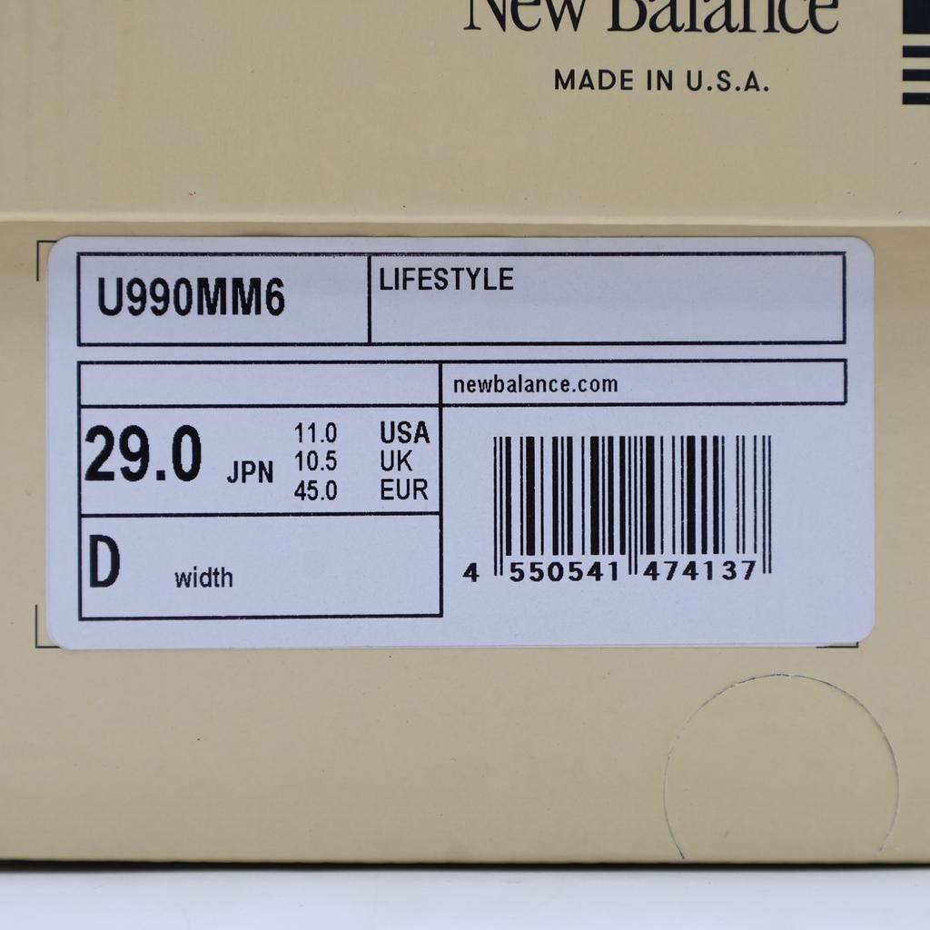 U990MM6 New Balance 990V6 Light Mushroom Moonrock (Men's)