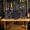Heavy-Duty Waxed Canvas Tool Roll Bag Roll Tool Roll Up Bag Sturdy 15-Pockets Roll  Electrician