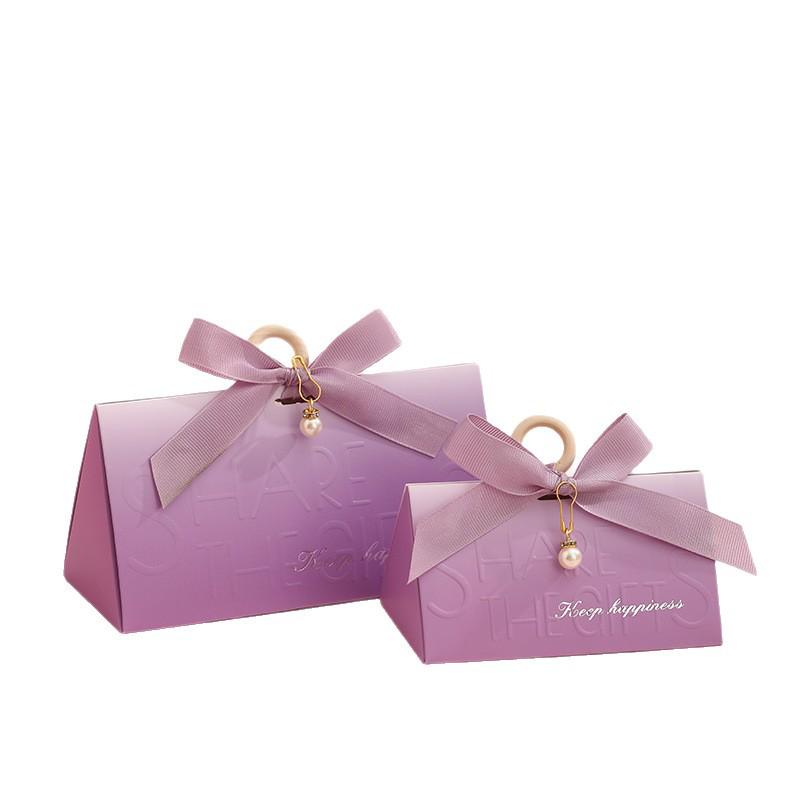 Elegant Purple Wedding Candy Box 2025: New Style Light Luxury for Engagement Party Favors