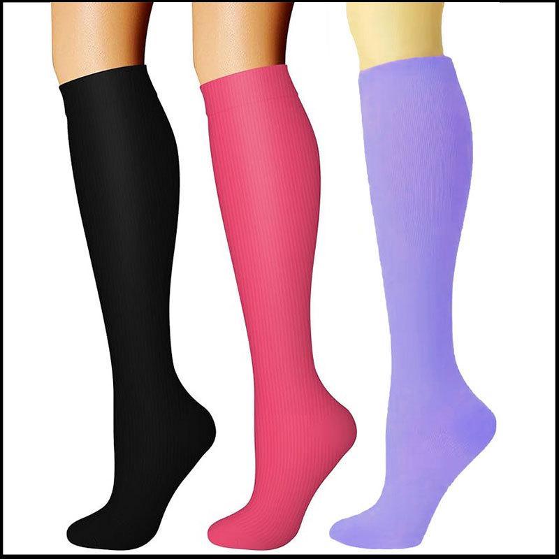 Compression Knee-high Socks Set for Running and Sports - Graduated Support, Multiple Pairs (3/4/6/8)