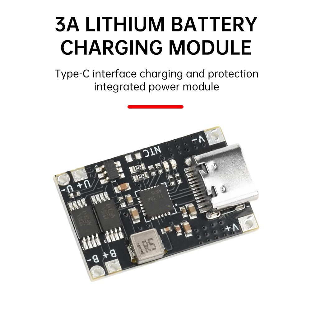 TP5000 5V 3A Lithium Li-ion Battery Charging Board Step Down Charge Module Charge Management Power Supply Type-C DC 4.5-12V