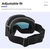 Ski Goggles for Men Women PC Double Layered Anti Fog Sun Proof Snow Goggles for Snowboarding Snowmobile Dog Sledding Black Red