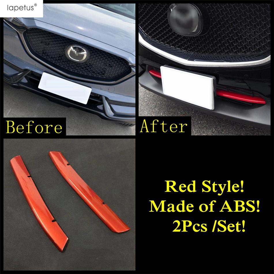 Predná spodná mriežka / Volant / Hlavica radiacej páky / Kryt čítacieho svetla Červené príslušenstvo pre Mazda CX-5 CX5 2017 - 2024