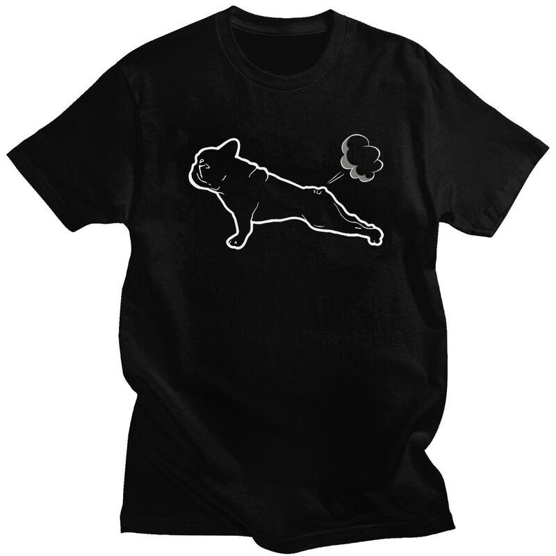 

Custom Classic French Bulldog Yoga T Shirts Men Short Sleeve T-shirt Casual Tee Tops Pure Cotton Oversized Tshirt Gift - Men ... S