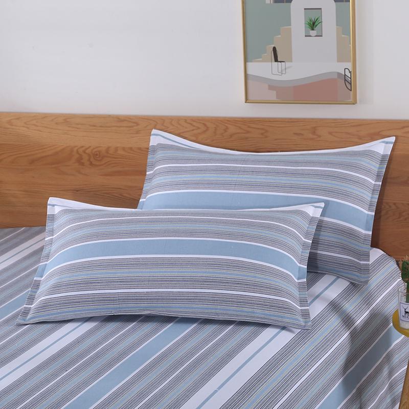 Extra Thick 100% Pure Cotton Pillowcase Set - Cool Mat, Single, Summer, Two-Piece