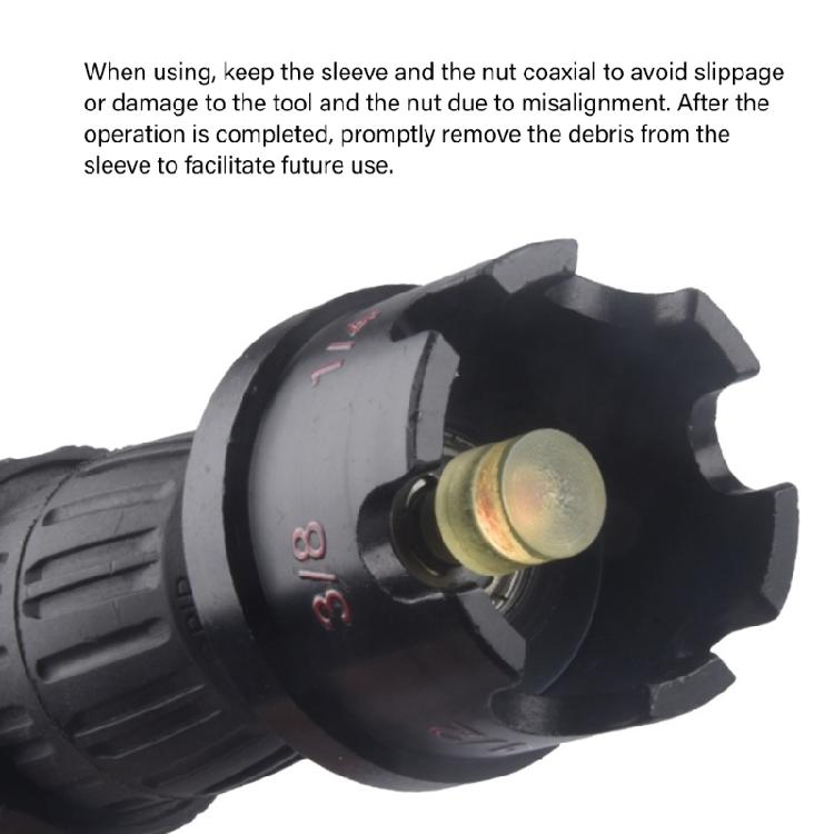 Quick Release Nut Disassembly Tool Drill Bit Socket with Aluminum Construction for Enhancing Durability and Lightness