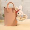 Good Quality Bear Rabbit Plush Toys Pendants Lovely Baby Animal Kawaii Car Interior Keychain Sweet Gift To Girls