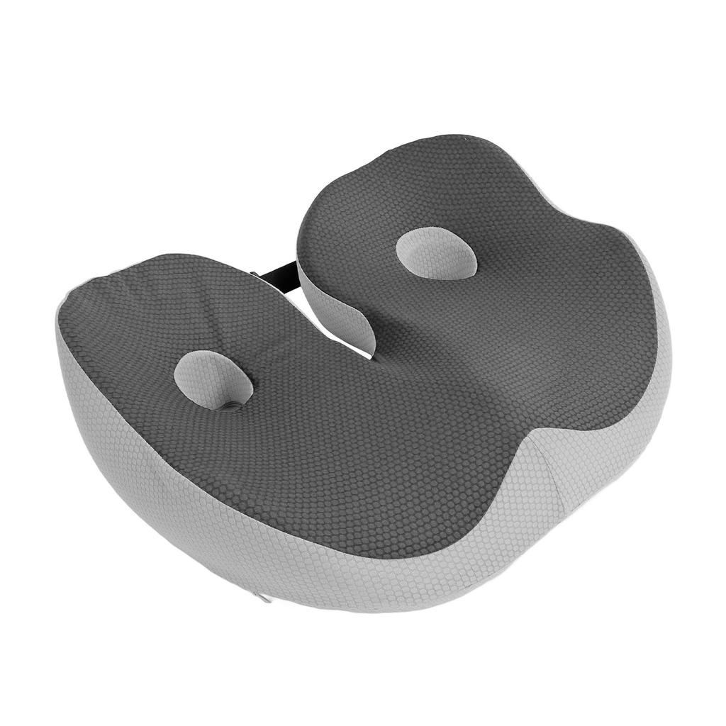 Seat Cushion Memory Foam Anti Slip Tailbone Cushion Provide All Day Comfort Multi Use Car Office Chair Cushion Dark Gray