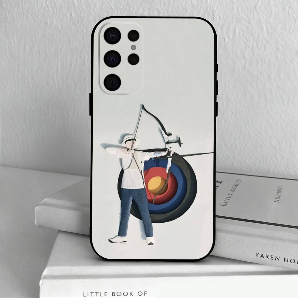 A-Bogen S-Sport Handyhülle Für Samsung S25,24,23,22,30,21,10,9,Ultra,Plus,Lite,FE,4,5 G Weiche Schwarze Hülle