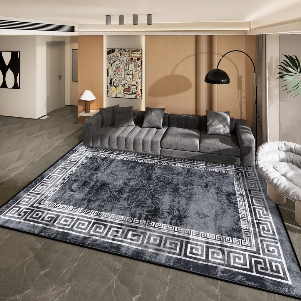 Modern Decoration Large Living Room Carpet Light Luxury Style Bedroom Bedside Soft Washable Rug Cloakroom Tatami Plush Floor Mat