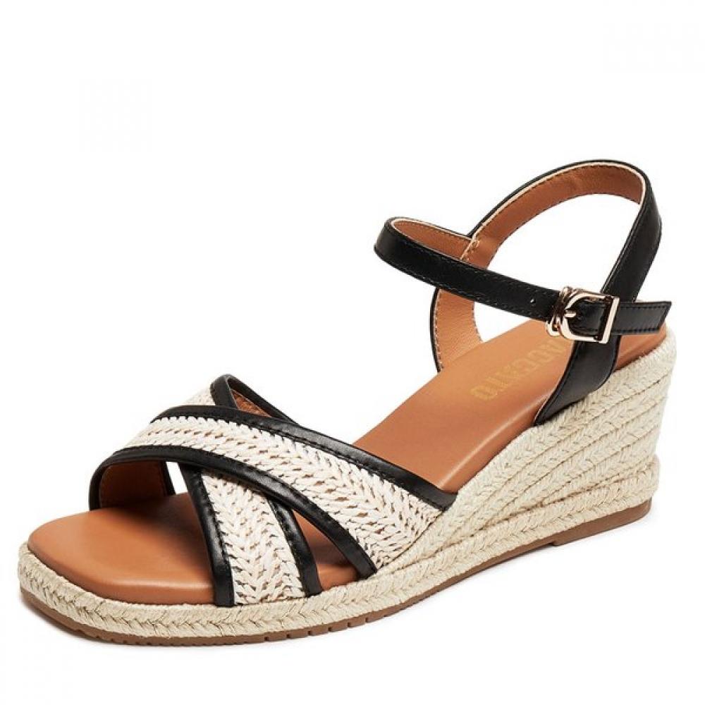 Staccato Women S Wedge SandalS eSpa17 25Sblk ESPA17_25SBLK/245