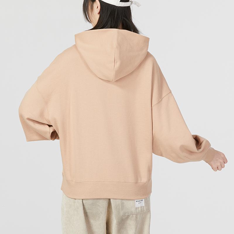 PUMA Classics Oversized Hoodie Women Tops Khaki 673576-89