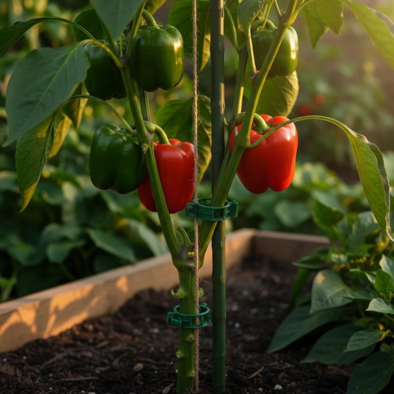 Tomato Vine Support Clips 80 Pieces Plant Climbing Fixing Clips for Trellis Greenhouse Gardening