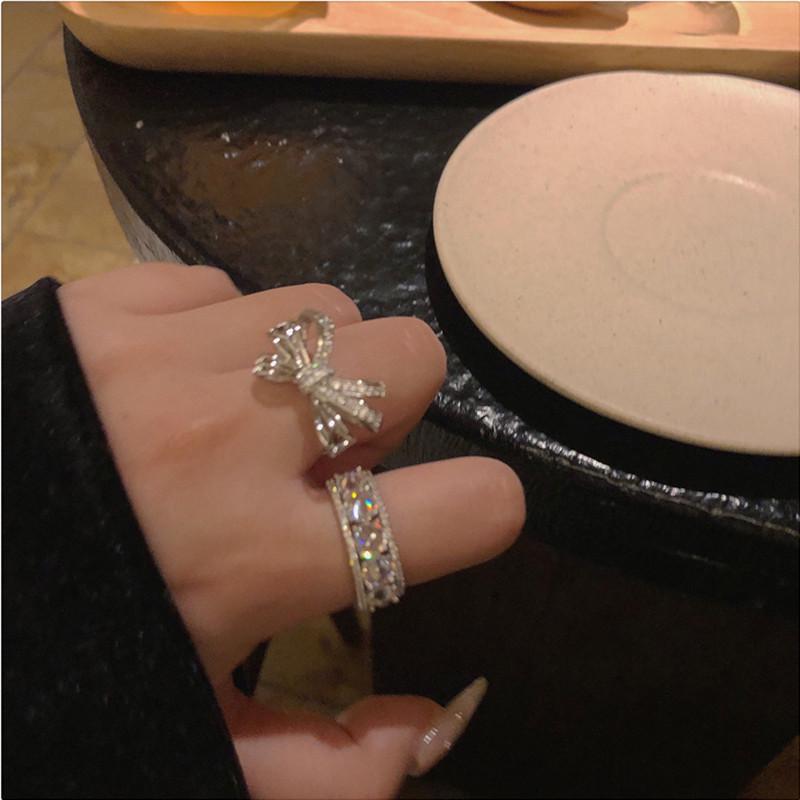 Stunning Luxury Zircon Bow Diamond Ring – Celebrity Trend