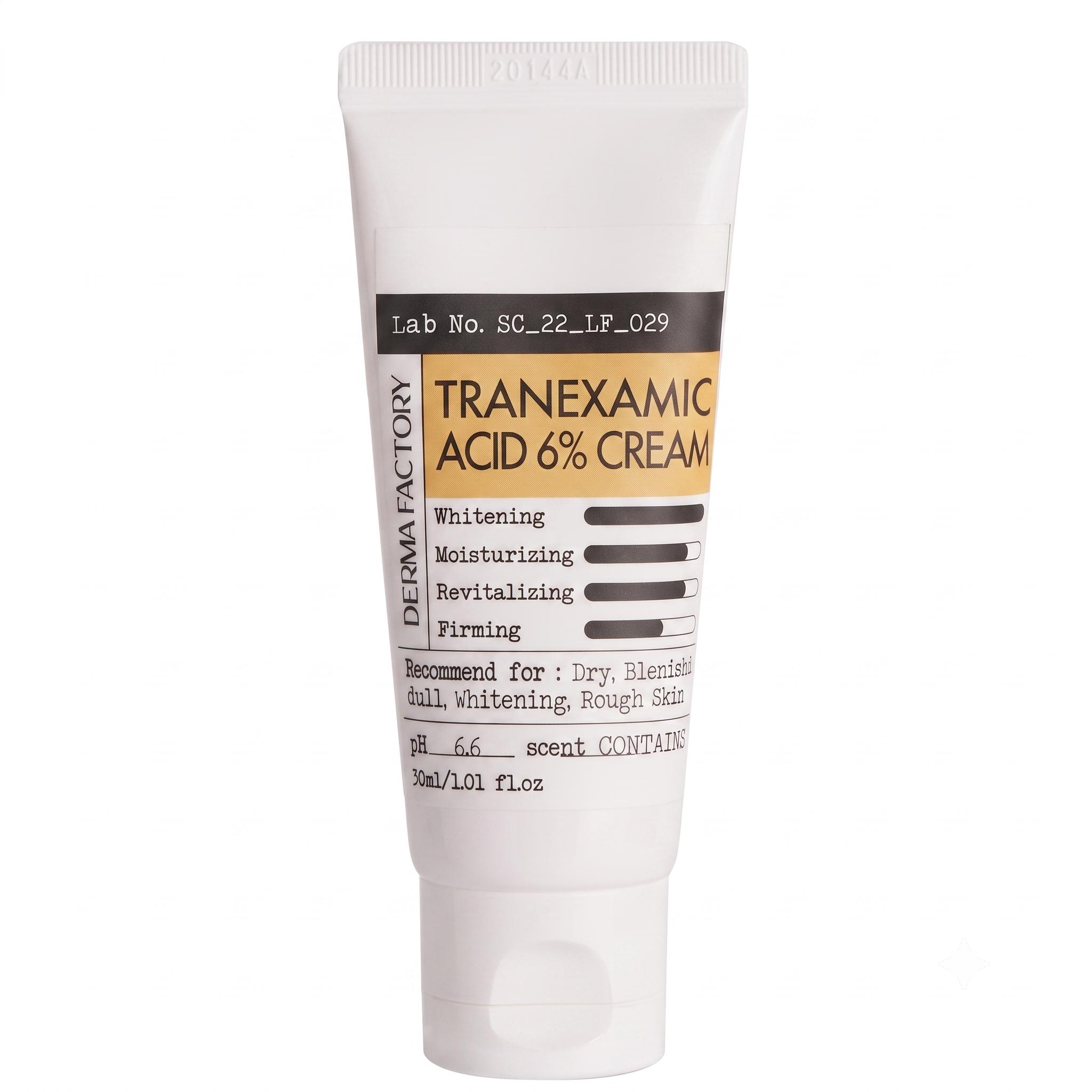 DERMA FACTORY Tranexamic Acid 6% Cream 30ml (3 Options) # 30ml x 1pcs