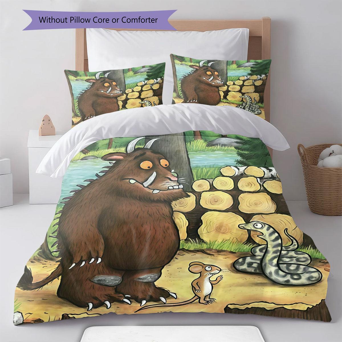 Gruffalo plakāts Gultasveļas sega Komplekts Segas