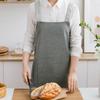 No-tie Sleeveless Apron Thickened Kitchen Apron Nordic Double Shoulder Apron  Kitchen Supplies