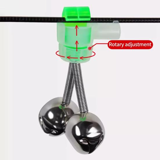 10Pcs Fishing Bite Alarms High Sensitivity Loud Sound Universal Simple Installation Fishing Rod Bells Fish Bites Indicators
