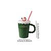 Christmas Ceramic Mug, Creative Breakfast Cup, Drinking Water Cup