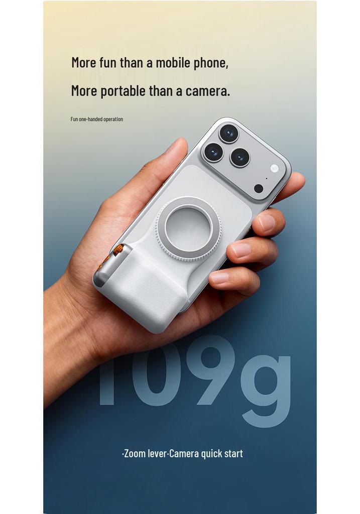 Variable Zoom Magnetic Stabilizer with Bluetooth Remote & Anti-Shake Handle for Photography