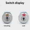 2Pcs Cabinet Insert Linkage Tool Box Lock Zinc Alloy Drawer Lock with Key Universals Cabinet  Tool Box Lock Enduring