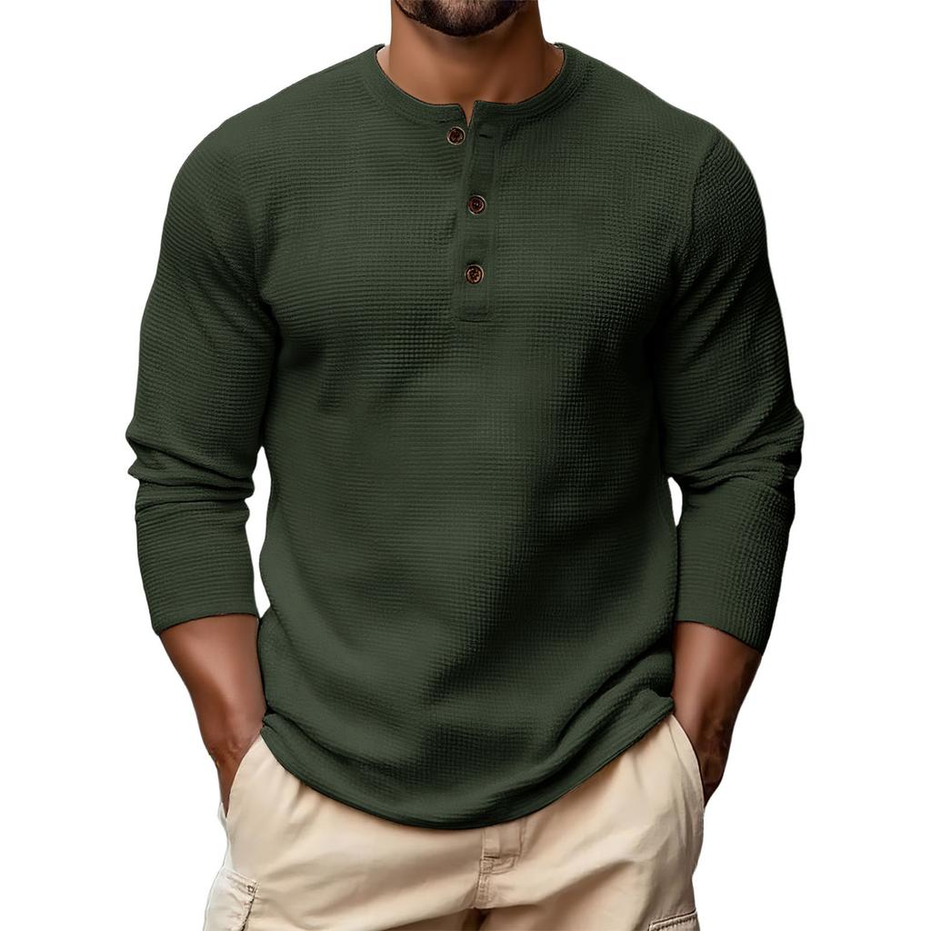 Men's Hoodie Loose Long Sleeves Round Neck