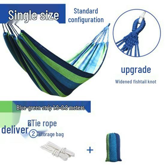 Double Outdoor/Indoor Hammock Bed: Adult Swing, Hanging Rope Chair & Rocking Net for Sleeping