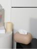 Ceramic Cream Tissue Box: Modern Light Luxury Ornament for Living Room, Coffee Table, or Dining Table Decor.