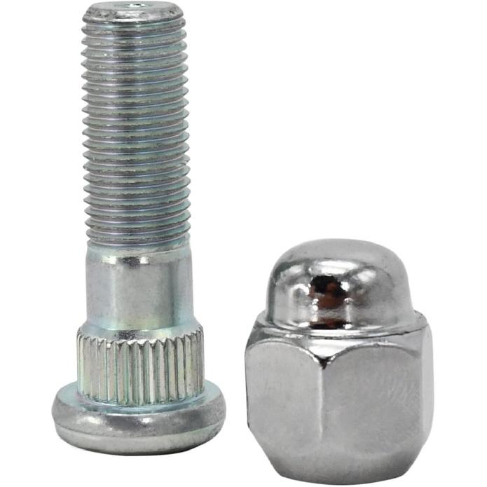 Wheel Hub Bolt Stud & Nut Set 28365FE001 28171AJ000 X 2 Compatible with Subaru Impreza Crosstrek Ascent Legacy Outback Tribeca BRZ 1