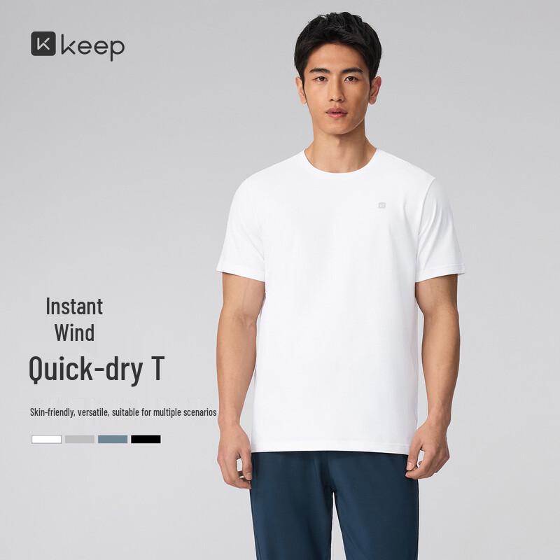 Keep Men's Quick-Dry Cotton-Feel Sports T-Shirt