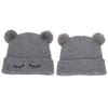 Gorro Liso para Bebé Lindo Gorro de Punto con Orejeras para Niños Gorros de Ganchillo para Niños Gorro de Invierno para Niños