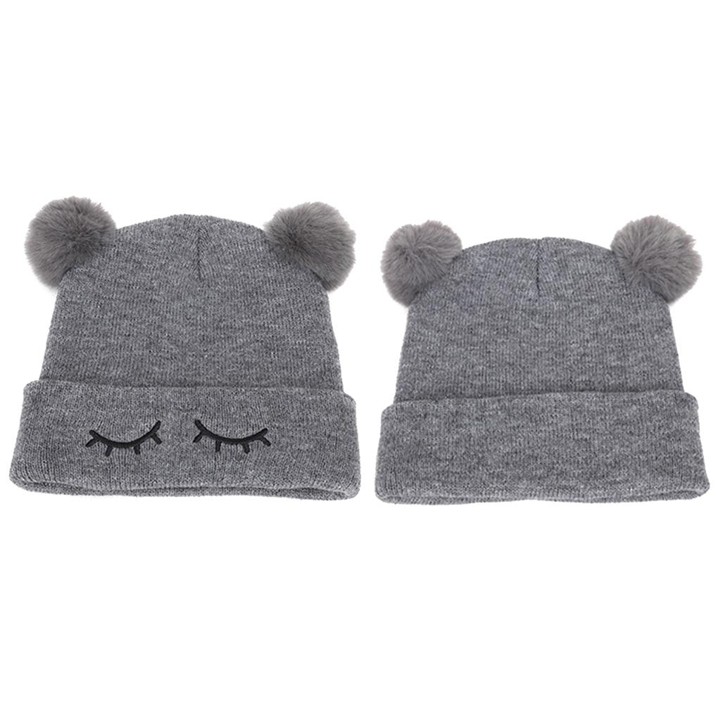 Gorro Liso para Bebé Lindo Gorro de Punto con Orejeras para Niños Gorros de Ganchillo para Niños Gorro de Invierno para Niños