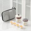 Teeset Chinesisches Goldseiden-Set Lingxue Handheld-Kanne Business Tragbar Geschäftsreise Auto Outdoor Camping Set